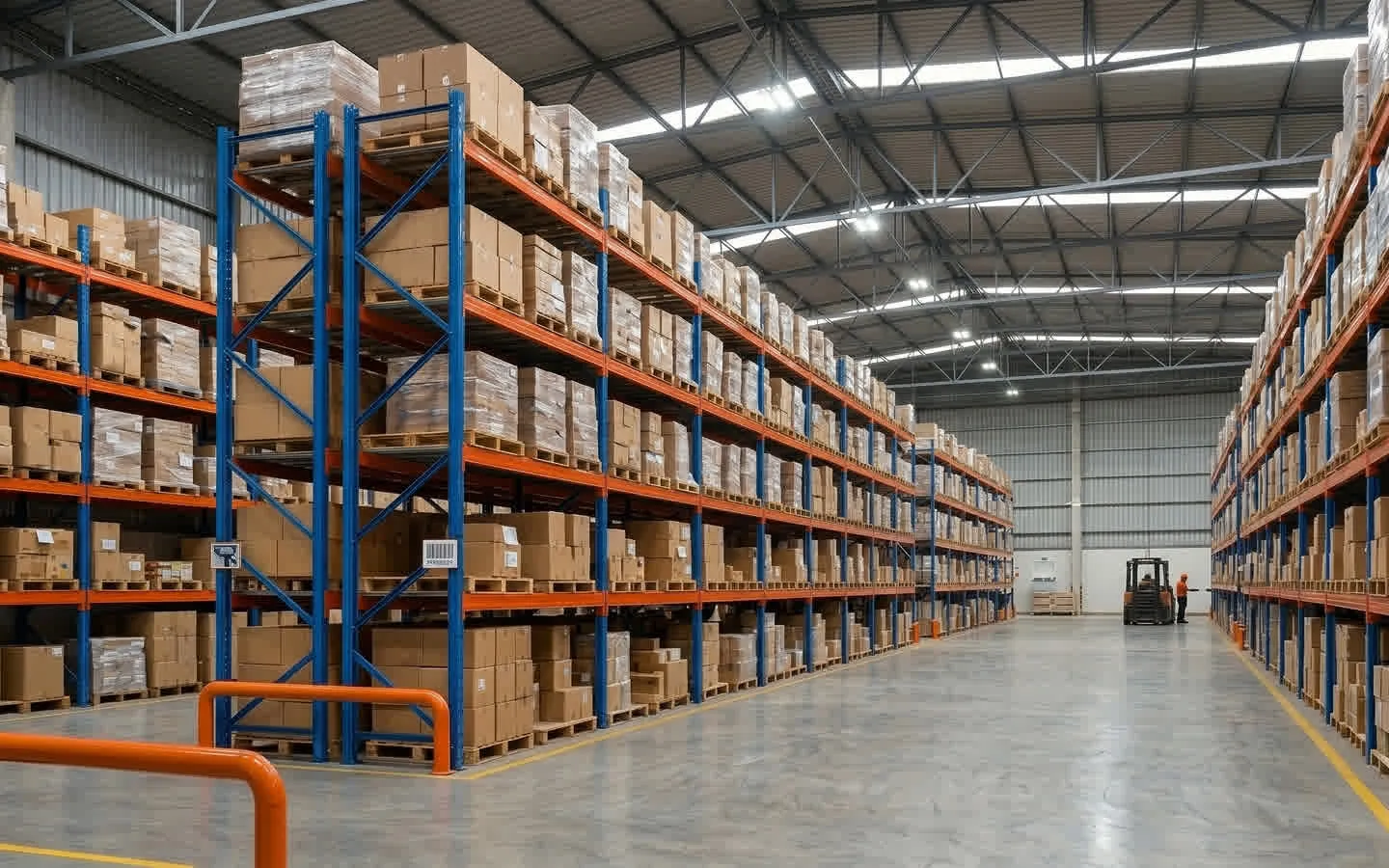 Una bodega utilizando nuestro sistema de Racks